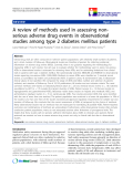 báo cáo khoa học:" A review of methods used in assessing nonserious adverse drug events in observational studies among type 2 diabetes mellitus patients"