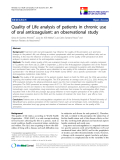 báo cáo khoa học:"  Quality of Life analysis of patients in chronic use of oral anticoagulant: an observational study"