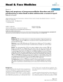 báo cáo khoa học:"  Signs and symptoms of temporomandibular disorders and oral parafunctions in urban Saudi arabian adolescents: a research report"