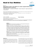 báo cáo khoa học:" Histological analysis of the effects of a static magnetic field on bone healing process in rat femurs"