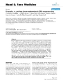 báo cáo khoa học:" Principles of cartilage tissue engineering in TMJ reconstruction"