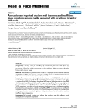 báo cáo khoa học:" Associations of reported bruxism with insomnia and insufficient sleep symptoms among media personnel with or without irregular shift work"