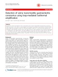 Báo cáo y học: " Detection of swine transmissible gastroenteritis coronavirus using loop-mediated isothermal amplification"