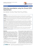 báo cáo khoa học:" Detecting exacerbations using the Clinical COPD Questionnaire"