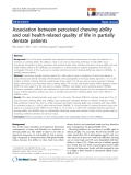 báo cáo khoa học:" Association between perceived chewing ability and oral health-related quality of life in partially dentate patients"