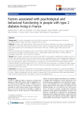 báo cáo khoa học:"  Preferences of diabetes patients and physicians: A feasibility study to identify the key indicators for appraisal of health care values"