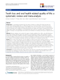 báo cáo khoa học:" Tooth loss and oral health-related quality of life: a systematic review and meta-analysis"