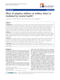 báo cáo khoa học:" Effect of adaptive abilities on utilities, direct or mediated by mental health?"