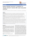 báo cáo khoa học:" Patient-reported outcomes as predictors of 10-year survival in women after acute myocardial infarction"