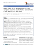 báo cáo khoa học:" Health status of the advanced elderly in six european countries: results from a representative survey using EQ-5D and SF-12"