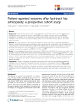 báo cáo khoa học:" Patient-reported outcome after fast-track hip arthroplasty: a prospective cohort study"