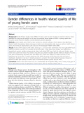 báo cáo khoa học:" Gender differences in health related quality of life of young heroin users"