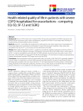 báo cáo khoa học:"  Health-related quality of life in patients with severe COPD hospitalized for exacerbations - comparing EQ-5D, SF-12 and SGRQ"