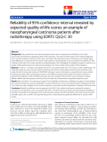 báo cáo khoa học:" Reliability of 95% confidence interval revealed by expected quality-of-life scores: an example of nasopharyngeal carcinoma patients after radiotherapy using EORTC QLQ-C 30"