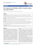 báo cáo khoa học:"  Do urinary tract infections affect morale among very old women?"