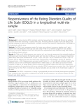 báo cáo khoa học:" Responsiveness of the Eating Disorders Quality of Life Scale (EDQLS) in a longitudinal multi-site sample"