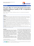 báo cáo khoa học:"  Five-year effect of community-based intervention Hartslag Limburg on quality of life: A longitudinal cohort study"