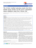 báo cáo khoa học:"  The 12-item medical outcomes study short form health survey version 2.0 (SF-12v2): a populationbased "