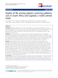 báo cáo khoa học:" Quality of life among patients receiving palliative care in South Africa and Uganda: a multi-centred study"