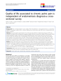 báo cáo khoa học:"  Quality of life associated to chronic pelvic pain is independent of endometriosis diagnosis-a crosssectional survey"