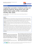 báo cáo khoa học:"  Longitudinal association of physical activity and sedentary behavior during leisure time with health-related quality of life in communitydwelling older adults"