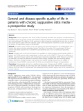 báo cáo khoa học:" General and disease-specific quality of life in patients with chronic suppurative otitis media a prospective study"