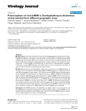 Báo cáo khoa học: "Polymorphism of viral dsRNA in Xanthophyllomyces dendrorhous strains isolated from different geographic areas"