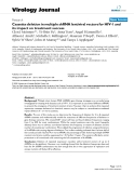 Báo cáo khoa học: " Cassette deletion in multiple shRNA lentiviral vectors for HIV-1 and its impact on treatment success"