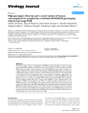 Báo cáo khoa học: "High genotypic diversity and a novel variant of human cytomegalovirus revealed by combined UL33/UL55 genotyping with broad-range PCR"