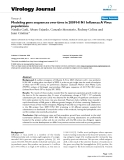 Báo cáo khoa học: " Modeling gene sequences over time in 2009 H1N1 Influenza A Virus populations"