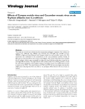 Báo cáo y học: " Effects of Cowpea mottle virus and Cucumber mosaic virus on six Soybean (Glycine max L.) cultivars"