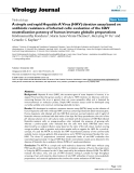 Báo cáo khoa học: " A simple and rapid Hepatitis A Virus (HAV) titration assay based on antibiotic resistance of infected cells: evaluation of the HAV neutralization potency of human immune globulin preparations"