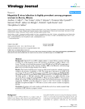 Báo cáo khoa học: " Hepatitis E virus infection is highly prevalent among pregnant women in Accra, Ghana"