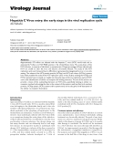 Báo cáo khoa học: " Hepatitis C Virus entry: the early steps in the viral replication cycle"