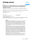 Báo cáo khoa học: " Production of recombinant AAV vectors encoding insulin-like growth factor I is enhanced by interaction among AAV rep regulatory sequences"