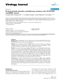 Báo cáo khoa học: "Protein intrinsic disorder and influenza virulence: the 1918 H1N1 and H5N1 viruses"