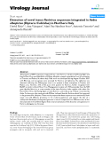 Báo cáo y học: "Detection of novel insect flavivirus sequences integrated in Aedes albopictus (Diptera: Culicidae) in Northern Italy"