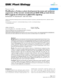 báo cáo khoa học: "  Modification of tobacco plant development by sense and antisense expression of the tomato viroid-induced AGC VIIIa protein kinase PKV suggests involvement in gibberellin signaling"