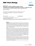 báo cáo khoa học: " Regulation of callose synthase activity in situ in alamethicin-permeabilized Arabidopsis and tobacco suspension cells"