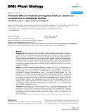 báo cáo khoa học: "  Transient effect of weak electromagnetic fields on calcium ion concentration in Arabidopsis thaliana"