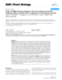 báo cáo khoa học: "  Cold- and light-induced changes in the transcriptome of wheat leading to phase transition from vegetative to reproductive growth"