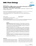 báo cáo khoa học: "  Development of SSR markers and analysis of diversity in Turkish populations of Brachypodium distachyon"