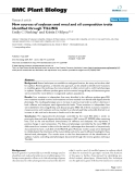 báo cáo khoa học: " New sources of soybean seed meal and oil composition traits identified through TILLING"