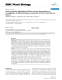 báo cáo khoa học: " Uncovering the Arabidopsis thaliana nectary transcriptome: investigation of differential gene expression in floral nectariferous tissues"