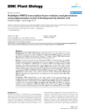 báo cáo khoa học: " Arabidopsis WRKY2 transcription factor mediates seed germination and postgermination arrest of development by abscisic acid"