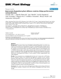 báo cáo khoa học: "  Jasmonate-dependent plant defense restricts thrips performance and preference"