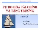 Tự do hoá tài chính và tăng trưởng