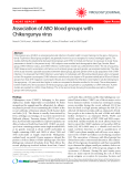 Báo cáo y học: " Association of ABO blood groups with Chikungunya virus Short report"