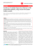 Báo cáo y học: "Incidence of multiple Herpesvirus infection in HIV seropositive patients, a big concern for Eastern Indian scenario"