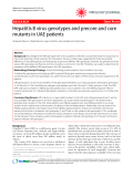 Báo cáo y học: " Hepatitis B virus genotypes and precore and core mutants in UAE patients"